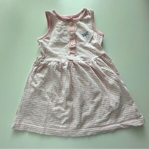 Carter's Pink and White Buttoned Sundress 12M